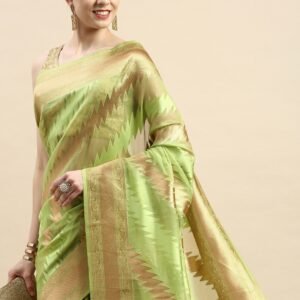 Delicate Drapes, Timeless Charm: Organza Banarasi by Shivkala